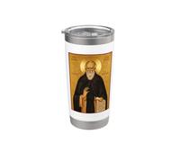 Icono ortodoxo San Máximo el Confesor Vaso térmico de acero inoxidable de doble pared