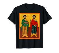 Icono ortodoxo Santos Cosme y Damián Camiseta