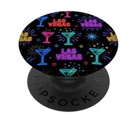 Iconos de Estilo Nocturno de Casino de Las Vegas Nevada PopSockets PopGrip Adhesivo