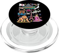 Iconos de Japón, Torre de Tokio, Mapa, Sumo y Cultura Japonesa Arte PopSockets PopGrip para MagSafe