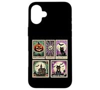 Iconos espeluznantes de Halloween, Calabazas, Fantasmas, Esqueleto, murciélagos, Arte Carcasa para iPhone 16 Plus