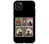 Iconos espeluznantes de Halloween, Calabazas, Fantasmas, Esqueleto, murciélagos, Arte Carcasa para iPhone 11 Pro MAX
