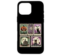 Iconos espeluznantes de Halloween, Calabazas, Fantasmas, Esqueleto, murciélagos, Arte Carcasa para iPhone 16 Pro MAX