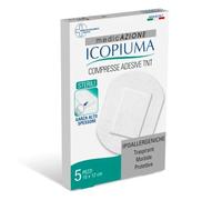 Icopiuma Medicazione Compresse Adesive Tnt Sterili 10 X 12 cm 5 Pezzi