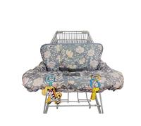 ICOPUCA Funda para carrito de compras para bebé, funda para carrito 2 en 1, funda para silla alta, funda acolchada para carrito de comestibles para bebé, niña, niño, XL, ajuste universal