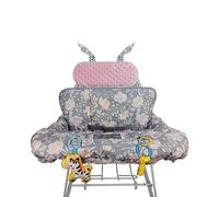 ICOPUCA Funda para carrito de la compra para bebé, funda para carrito 2 en 1, funda para silla alta, funda acolchada para asiento de carrito de comestibles para bebé niña niño, con cojín extra