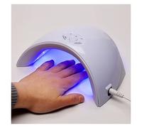 ICOSAR Lámpara de uñas LED 36W UV Secadora de uñas 12pcs DIRIGIÓ Máquina de la lámpara Gel de uñas Varniz Polaco Manicura con 60s / 120s Buttom Nail Art Tools USB Cargadura (Color : Bianco)