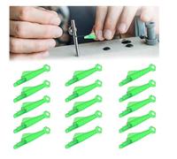 iCovalescent 15 Piezas Enhebrador para Máquinas de Coser, Accesorios para Máquinas de Coser, Herramienta Enhebradora de Agujas de Plástico(Verde, 3.2cm)