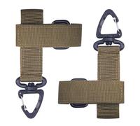 iCovalescent 2 Piezas Soporte para Guantes, Portaguantes Cinturon, Pinza Multiusos para Guantes, para Jardines, Obras de Construcción(Caqui)