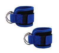 iCovalescent 2 Piezas Tobilleras Poleas Gym, Pesas para Tobillos, Tobilleras con Peso, Correas Tobillo Gimnasio para Patadas Gluteos, Fitness - Accesorios Gym Unisex(Azul)