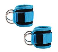 iCovalescent 2 Piezas Tobilleras Poleas Gym, Pesas para Tobillos, Tobilleras con Peso, Correas Tobillo Gimnasio para Patadas Gluteos, Fitness - Accesorios Gym Unisex(Azul cielo)