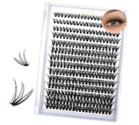 iCovalescent 280 pcs Pestañas Postizas Cluster Lashes Kit, Mixed Eyelashes, Kit Pestañas Pelo a Pelo DIY, Pestañas Postizas 30D+40D, Extensiones de Pestañas with Lash Bond