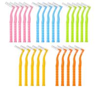 iCovalescent 50 Piezas Cepillos Interdentales, Cepillos Interdentales en forma de L con Caja de Almacenamiento, Impieza Dental Cuidado Bucal, Previene y Elimina la Placa Bacteriana