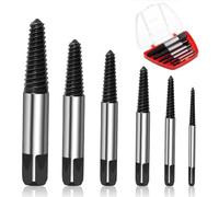 iCovalescent 6 Piezas Extractor de Tornillos Rotos, Extractor de Pernos con Caja de Almacenamiento, Para Tornillos Rotos o Dañados