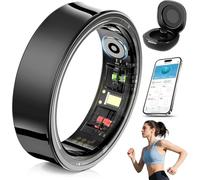 ICOVERI Anillo Inteligente 2026 para Hombre y Mujer - Smart Ring con Monitor de Sueño, Pulsómetro y SpO2 - Rastreador de Actividad Física y Salud IP68, Compatible con iOS y Android (XL Talla 12)