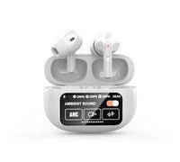 ICOVERI Auriculares Inalámbricos con Pantalla, Cascos in-Ear, Pantalla Táctil, Caja cargadora, Cancelación de Ruido, Control de Sonido, Equalizador, Impermeable IPX5, Bluetooth, para iOS y Android