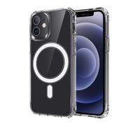 ICOVERI Funda iPhone 11 hibrida pc + TPU Alta Proteccion Transparente Compatible con Carga magnética (Transparente)