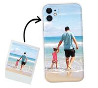 ICOVERI Funda iPhone 11 Personalizada Foto Imagen y/o Letras. Funda Personalizable Silicona Gel Transparente Antigolpes. Carcasa Compatible con iPhone 11. Material TPU Flexible. Muy Resistente