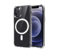 ICOVERI Funda iPhone 12 Pro MAX. Funda Magnética Compatible con Magsafe y Carga Inalámbrica. Funda Magsafe iPhone 12 Pro MAX Transparente. Hibrida Antigolpes Antiarañazos Antideslizante