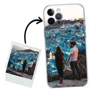 ICOVERI Funda iPhone 12 Pro MAX Personalizada Foto Imagen y/o Letras. Funda Personalizable Silicona Gel Transparente Antigolpes. Carcasa Compatible con iPhone 12 Pro MAX. TPU Flexible Resistente