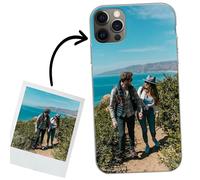 ICOVERI Funda iPhone 12 Pro Personalizada Foto y/o Letras. Funda Personalizable Silicona Gel Transparente Antigolpes. Carcasa Compatible con iPhone 12 Pro. Material TPU Flexible Resistente