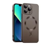 ICOVERI Funda magnética TPU Gel, Compatible con iPhone, Efecto Metalizado Mate, Compatible magsafe, protección cámaras, protección Pantalla, TPU Flexible. (iPhone 13 Pro MAX, Grafito)