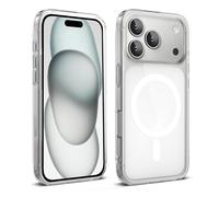 ICOVERI Funda para iPhone 17 Pro MAX Compatible MagSafe, Protección Completa Anti-Amarilleo, Carcasa Magnética Antigolpes, Bumper Case Cover Transparent (Transparente iPhone 17 Pro MAX)