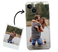 ICOVERI Funda Personalizable iPhone 15 Transparente Antigolpes. Carcasa Básica Compatible con iPhone Apple. TPU Flexible Resistente