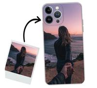 ICOVERI Funda Personalizada iPhone 13 Pro MAX, Foto Imagen y/o Letras. Funda Personalizable, Regalo Personalizado, Silicona Flexible Transparente, Antigolpes. Carcasa Compatible con iPhone 13 Pro MAX