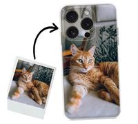 ICOVERI Funda Personalizada para iPhone 15 Pro con Foto Imagen y/o Letras, Silicona Gel Transparente Antigolpes, Carcasa Compatible con Apple iPhone, TPU Flexible