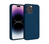 ICOVERI Funda Silicona Compatible iPhone 14 Pro MAX Color Azul. Carcasa iPhone Antigolpes. Antideslizante. Microfibra Interior. Tacto Suave.