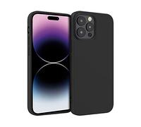 ICOVERI Funda Silicona Compatible iPhone 14 Pro MAX Color Negro. Carcasa iPhone Antigolpes. Antideslizante. Microfibra Interior. Tacto Suave.