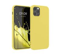 ICOVERI Funda Silicona iPhone 12 Pro MAX Color Amarillo. Carcasa iPhone Antigolpes. Antideslizante. Microfibra Interior. Tacto Suave.