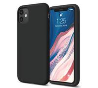 ICOVERI Funda Silicona iPhone iPhone 11 Color Negro. Carcasa iPhone Antigolpes. Microfibra Interior. Tacto Suave.