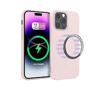 ICOVERI Funda Silicona Magnética para iPhone 14 Pro MAX, Compatible con Magsafe, Imanes Incorporados, Prueba de Golpes, Antiarañazos, Protección cámara. Carcasa Silicona (iPhone 14 Pro MAX, Rosa)