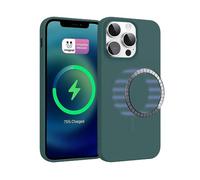 ICOVERI Funda Silicona Magnética para iPhone 15 Pro, Compatible con Magsafe, Imanes Incorporados, Prueba de Golpes, Antiarañazos, Protección cámara. Carcasa Silicona (iPhone 15 Pro, Verde)