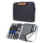 iCozzier 15-15.6 Pulgadas Manija Accesorios electrónicos Correa Funda para computadora portátil Bolsa Bolsa Bolsa Protectora para 15" MacBook Air/MacBook Pro/Pro Retina Sleeve-Black