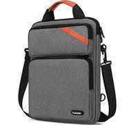 iCozzier Bolso bandolera para portátil de 13 a 13,3 pulgadas, doble bolsillo vertical, portátil, maletín de negocios, bolso para MacBook de 13,3 pulgadas