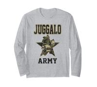 ICP Juggalo Army Hatchetman Camo Print Lettering Horrorcore Manga Larga