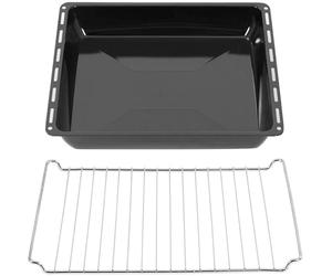 ICQN Bandeja de Horno Profunda con Rejilla 42,2x37,5 cm Profundidad 4,5 cm