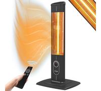ICQN Estufa de pie de, 4 Niveles de Calor, Calefactor de Infrarrojos de Carbono para Interiores y Exteriores, 2300 W, protección IP20