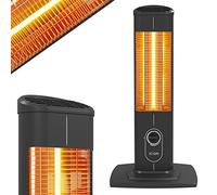 ICQN Estufa de pie de, para interiores y exteriores, 1500W, 4 niveles de calor