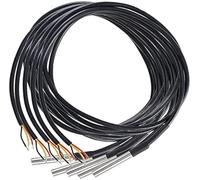 ICQUANZX 5PCS Sensor de sonda de temperatura a prueba de agua Termómetro de termopar con cable térmico de resistencia al calor