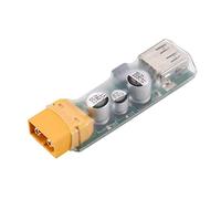 ICQUANZX Convertidor de Carga rápida XT60 a USB Compatible con batería Lipo 3S-6S, Entrada de 10.5V-32V, Salida de 3V-20V, Adaptador de Carga rápida de 45W para RC Racing Drone