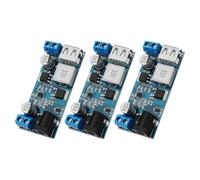 ICQUANZX DC 6V 9V 12V 24V to DC 5V 5A Buck Converter Modul, 9-36V Step Down to USB 5V Transformador Dual Output Voltage Regulador de Voltaje Placa Reguladora (3 unidades)