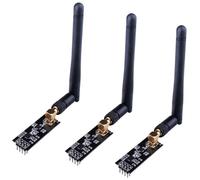 ICQUANZX Módulo transceptor inalámbrico de 3 Piezas 2.4G 1100m PA + LNA en Espuma antiestática Arduino Compatible con Antena (3 Piezas)