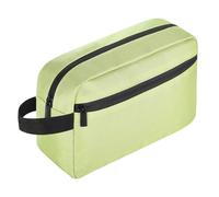 Icramsy Bolsa de aseo de viaje para mujeres y hombres, bolsa de aseo colgante, bolsa de cosméticos de gran capacidad, accesorios de viaje, regalo para mujeres, hombres y niñas, Pasto verde, Práctica