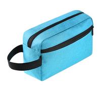 Icramsy Neceser de viaje para mujeres y hombres, bolsa de aseo colgante, bolsa de cosméticos, accesorios de viaje, regalo para mujeres, hombres y niñas (azul lago), Azul lago, Moda