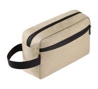 Icramsy Neceser de viaje para mujeres y hombres, bolsa de cosméticos colgante, accesorios de viaje para mujeres y hombres (caqui)