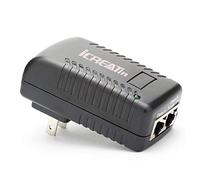 iCreatin - Inyector PoE de Pared con Fuente de alimentación de 48 V 802.3af para la mayoría de teléfonos Cisco/Polycom/Aastra y más